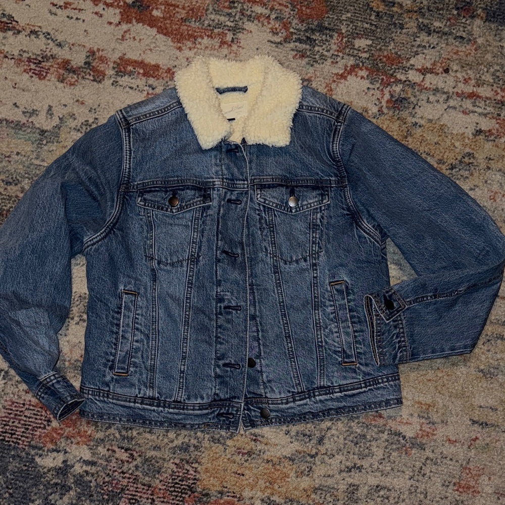 Denim Jacket with sherpa
